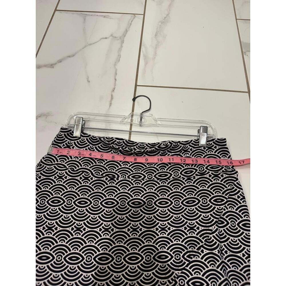 SOYBU Skirt Womens Size L Black White Pattern - Picture 6 of 8